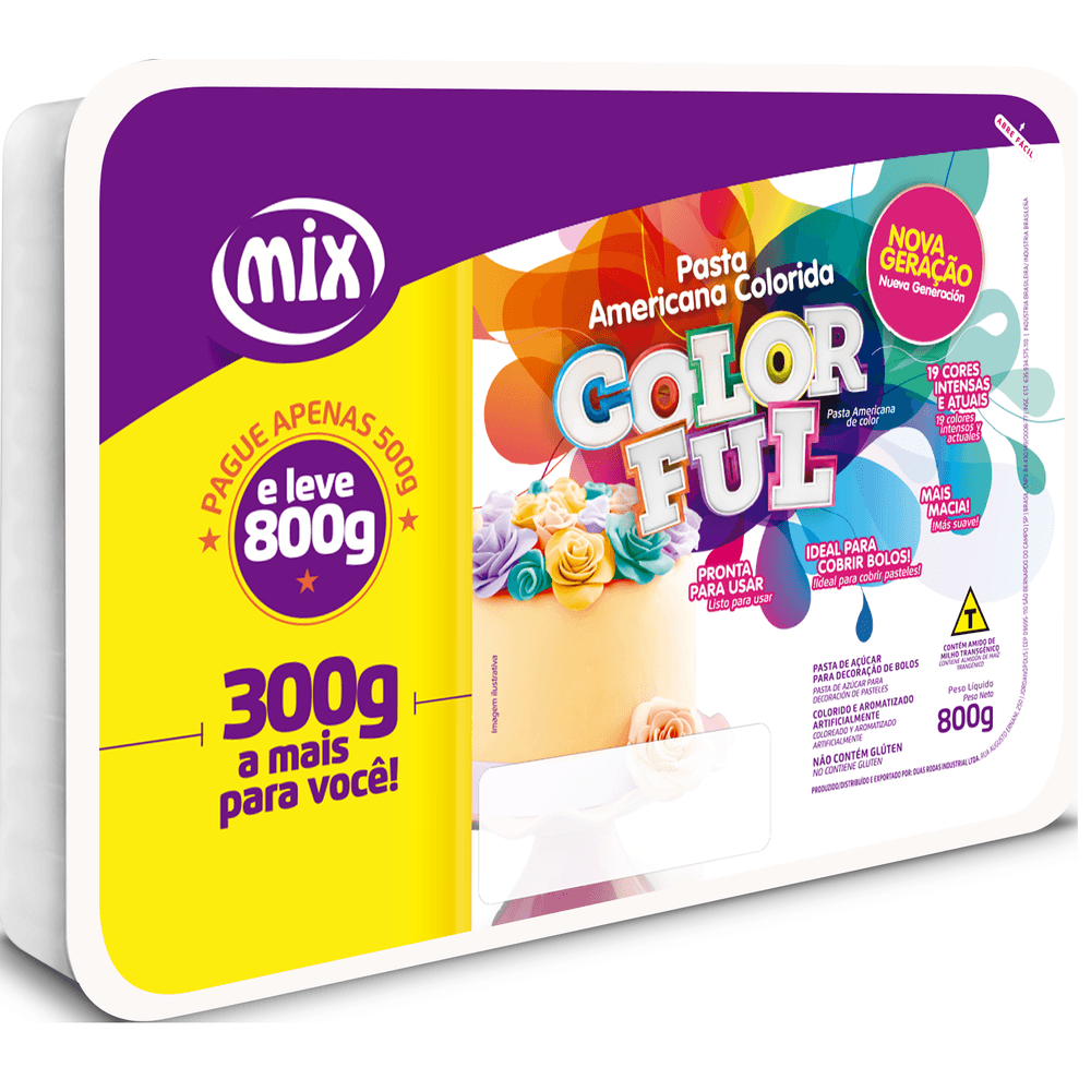 PASTA AMERICANA ROSA 800G MIX docesvaz